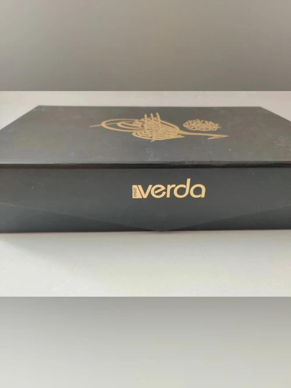 Unique vintage Verda Tea Set With 2 Glasses 2 Tea Cups 2 Saucers In Box